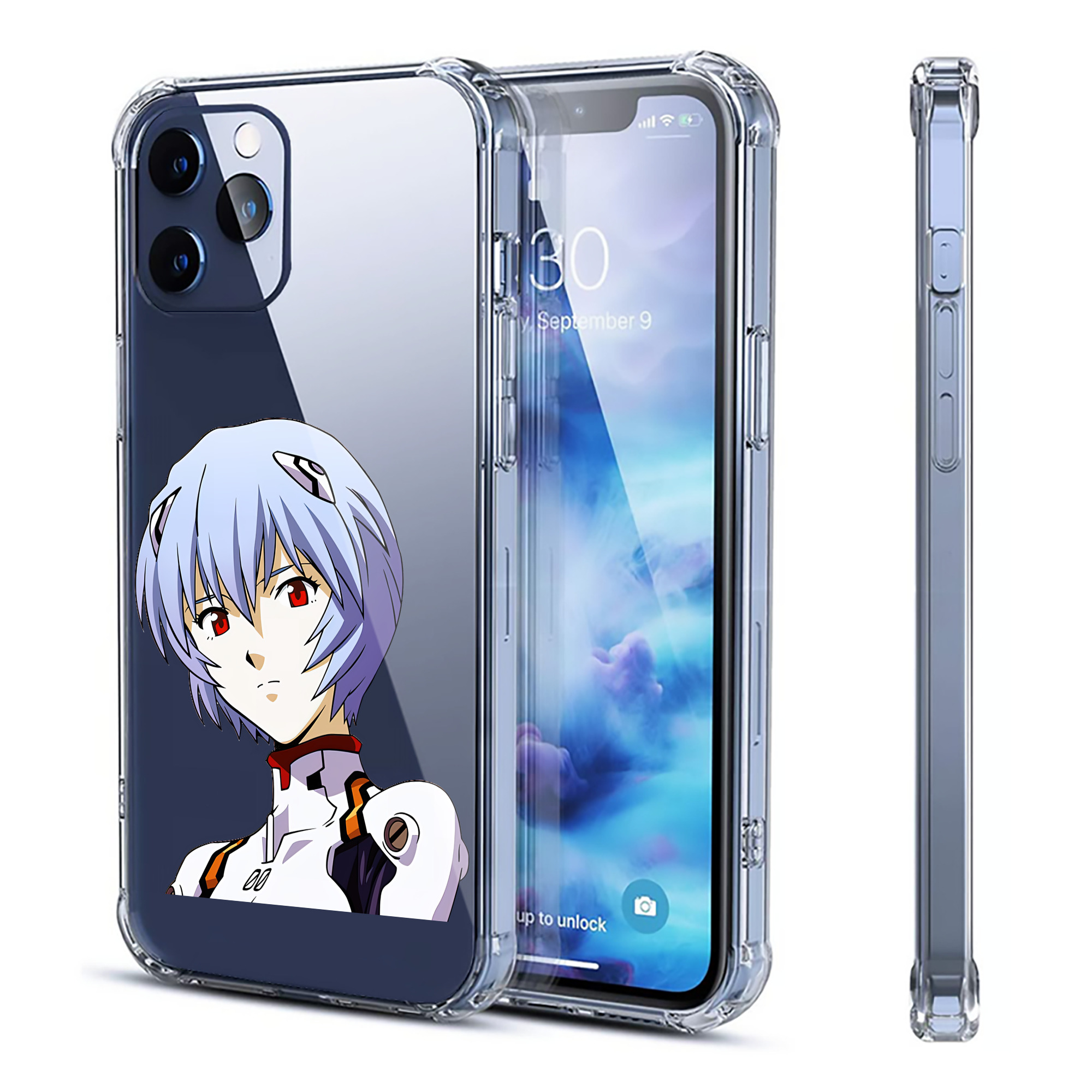 （画像用） EVA 新世紀エヴァンゲリオン 【iPhone 12シリーズ対応】透明スマホケース（クリアソフトケース）